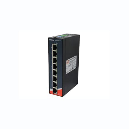 Oring Networking Slim Type 8 x 10/100TX (RJ-45) PoE+ (30Watts) IPS-1080-24V